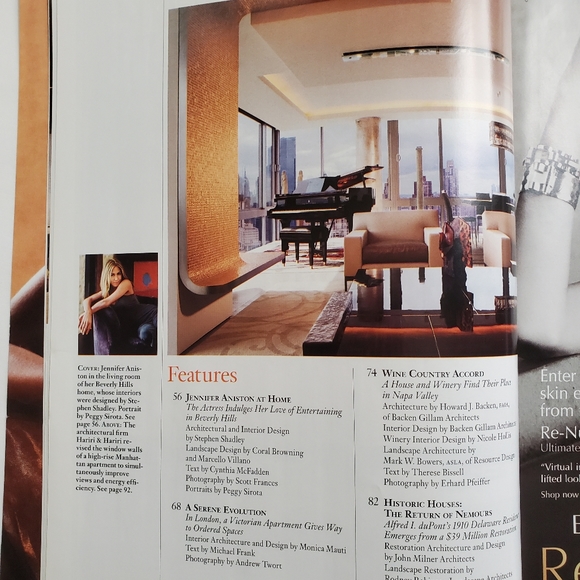 Architectural Digest Mar 2010 Jennifer Aniston in Her New Home - Picture 2 of 10